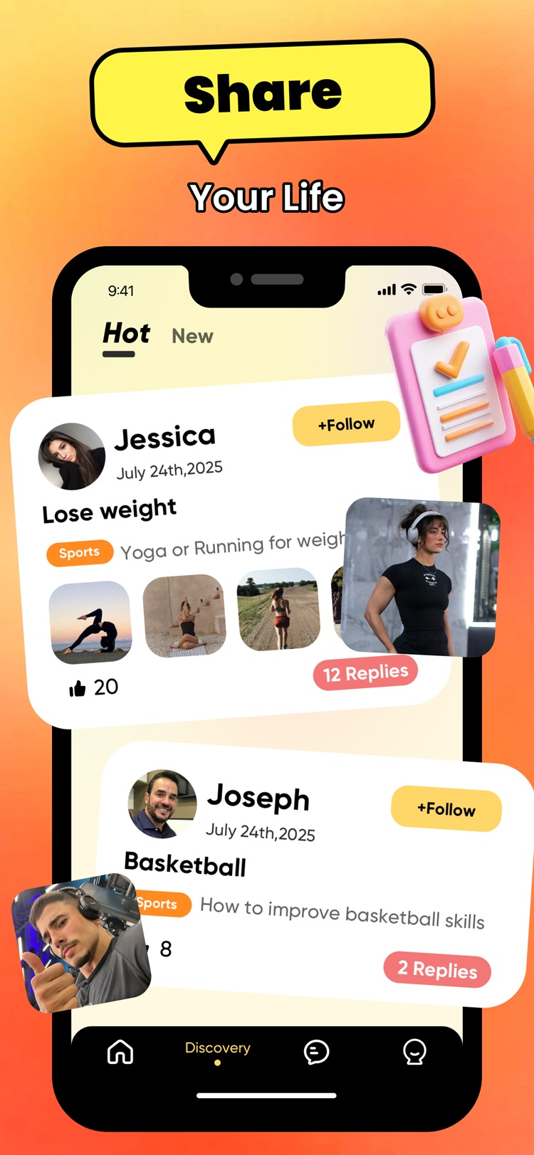 App Screenshot 2 - Chat Interface between a man and a woman